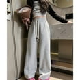 thumbnail image 4 of Generic Boys Girls Baggy Joggers Straight Leg Sweatpants Elastic Waist Track Pants/Drawstring, Solid School Athletic Trousers, 4 of 6