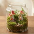 thumbnail image 3 of Linnome Easter Mushroom Themed Figurine Decor Spring Decor Home Tabletop Garden Decor Ornament, 3 of 9