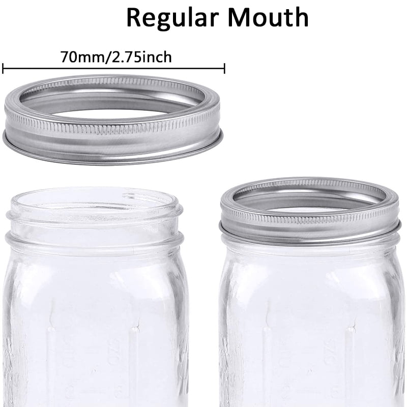 10PCS Tinplate Sealing Lids Glass Jar Storage Canning Lids Regular Wide