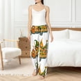 thumbnail image 5 of Disketp Thanksgiving Truck Print Women's Comfy Pajama Pants Casual Drawstring Palazzo Lounge Wide Leg Pants, 5 of 7