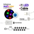 thumbnail image 2 of Serie Navideña Decorativa Flores Luz Led Multicolor Importadora La Merced 8 Funciones 3 m, 2 of 4