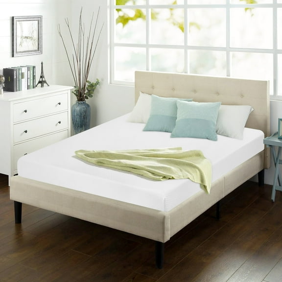 5 Inch Full Mattress, Memory Foam Mattress, Medium-Firm Mattress, Breathable Bed Mattress with Removable Cover Mattress in Box, White