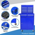 thumbnail image 4 of Aukfa Tool Box, 2 in 1 Steel Rolling Tool Chest & Cabinet On Wheels for Garage, 5-drawer, Blue, 4 of 10