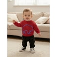 thumbnail image 4 of BemeyourBBs Baby Fall Sweaters Long Sleeve Graphic Embroidery Knit Pullovers, 4 of 9