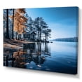 thumbnail image 2 of Designart "Lake Blue Lakeside " Landscapes Wall Decor, 2 of 5