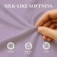 thumbnail image 3 of Sacred Thread Rayon Derived from Bamboo Sheets King Size, 18'' Deep Pocket Cooling Sheets for Hot Sleepers, 6 PC Cooling Sheets (King Size) (Periwinkle), 3 of 9