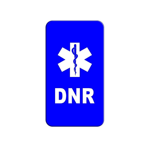 Graphics and More DNR Do Not Resuscitate Medical Emergency Star