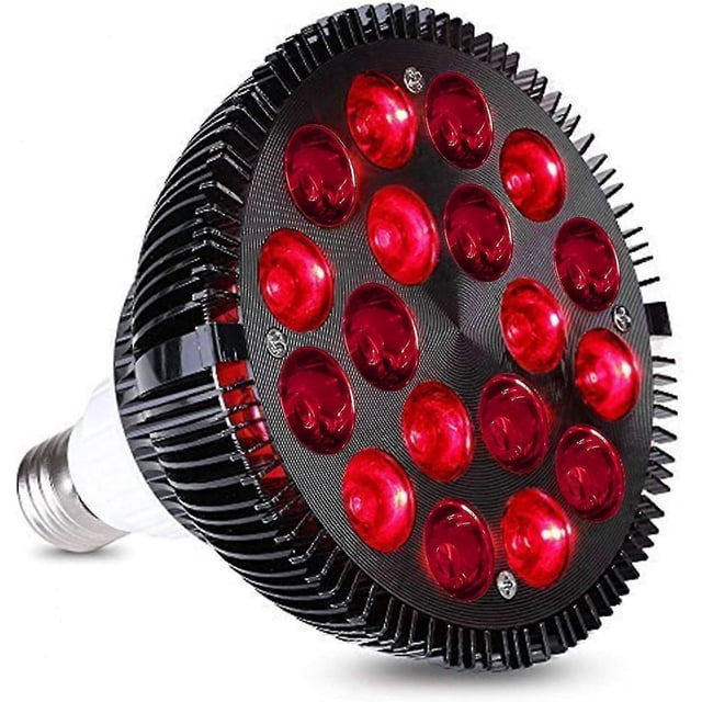 54W 18 LED Red Light Therapy Lamp - Infrared Light Therapy Device - 660nm Red and 850nm Near Infrared Combo - Red Light Bulb