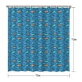 thumbnail image 4 of Colorful Tropical Fish Shower Curtain 72x72 Inch, Cartoon Marine Animal Theme Waterproof Bath Curtain with Hooks for Kids or Ocean-Inspired Decor, 4 of 5