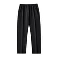 thumbnail image 4 of Wyobmus Mens Casual Yoga Pants Running Workout Lightweight Sweatpants Open Bottom Lounge Pants With Pockets Black, 4 of 4