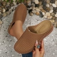 thumbnail image 2 of Sandals Women Wedge Closed Toe Thick Soled Slip-on Footbed Casual Outdoor Slippers Versatile Comfortable Spring Summer Sandals, 2 of 10