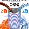 thumbnail image 3 of Modern 30oz Handheld Travel Tumbler with Handle – Double Wall Stainless Steel Insulated Cup, Flip Straw Lid, Leak-Proof & BPA-Free for Hot and Cold Drinks – Durable Coffee & Juice Mug White, 3 of 7