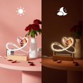 thumbnail image 4 of Infinite Love Night Light - Personalized Lamp with Photo First Names Text Date - Valentine's Day Gift for Men and Women, Wedding, Couple, 4 of 5