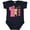 Navy Blue, variant on Inktastic Pink Sloth 1st Birthday Girls Baby Bodysuit