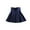 Navy, variant on Little Big Girls' Flared Pleated Skirt Casual High Waist Knitted Short Skirts A-line Fall Spring School Uniform, Black 6-7 Years