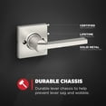 thumbnail image 6 of Kwikset Casey Square Half-Dummy Lever Doorknob Satin Nickel, 6 of 8