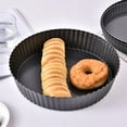 thumbnail image 5 of Durable Non-Stick Cake Pan with Removable Bottom, Quiche Pan, Cake Pan and Wave Point Pizza Pan (26cm Dark Grey), 5 of 5