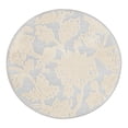 thumbnail image 3 of Unique Loom Aruba Outdoor Collection Area Rug - Malmok (5' 3" Round Gray/Ivory), 3 of 7