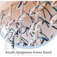 thumbnail image 7 of 1Bag 2 Colors 5-Tier Sunglasses Stand Holder Acrylic Glasses Rack Clear Eyeglass Storage Rack Desktop Sunglasses Tower Holder for Glasses Display 2 Sets, 7 of 7