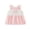 Pink Bow, variant on Half Way to One Baby Girl 1/2 Half Birthday Outfit Summer Dress Sleeveless Square Neck Bow Embroidery A-Line Dress Toddler Baby Girls Plaid Gingham Dress