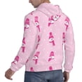 thumbnail image 6 of Lsque Pink Scarf Snowman Pattern Casual Men's Hoodie,Hooded Sweatshirt with Kangaroo Pocket,Pullover Hoodie-XX-Large, 6 of 7