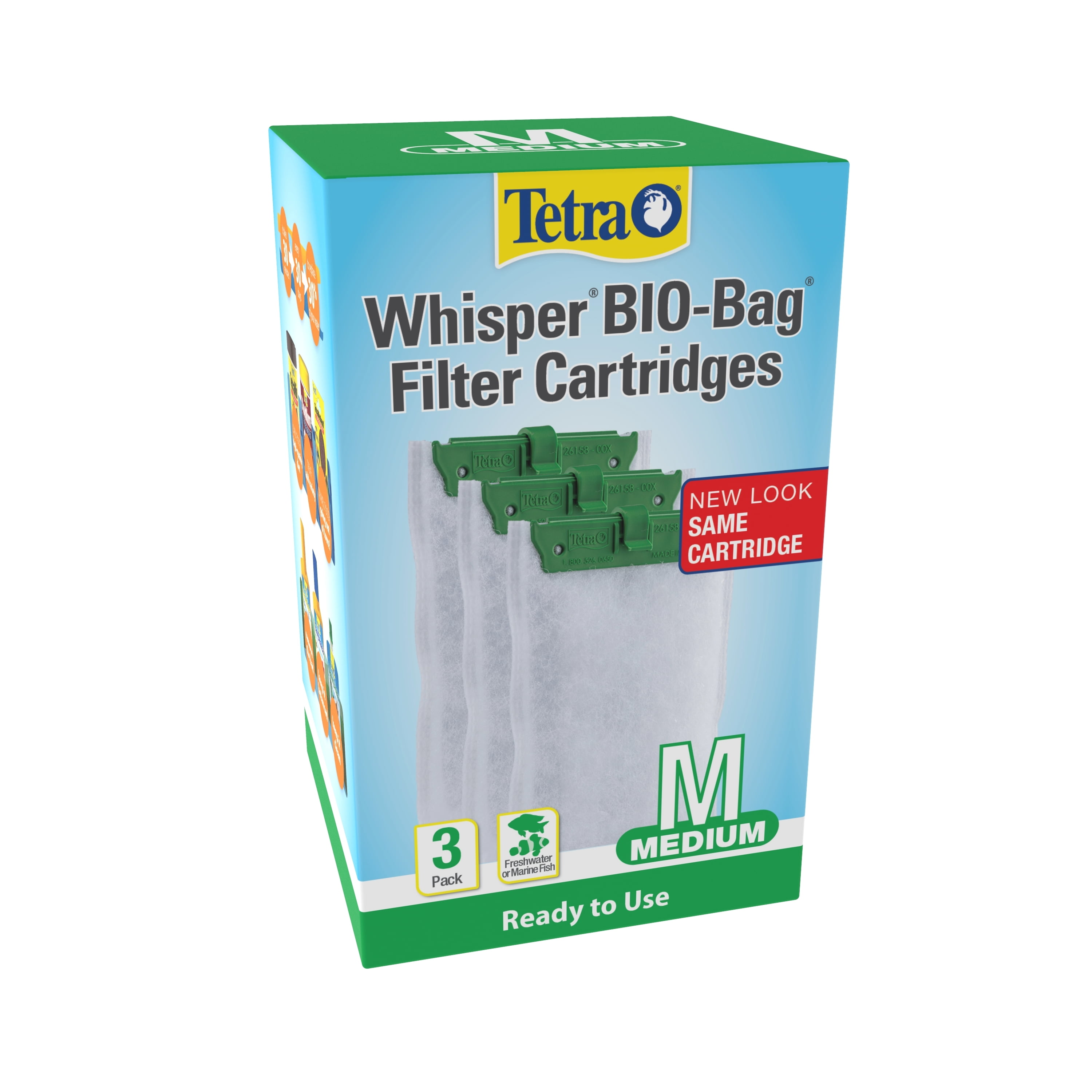 With Whisper Technology Medium Tetra ReptoFilter Filter Cartridges 3-Pack 