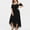 Black Womens Summer Dress, variant on Womens Dresses Vacation, Summer Plus Size Maxi Dresses for Wedding Guest Women Sexy Lace Cold Shoulder Short Sleeve Crewneck Long Dress