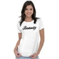 thumbnail image 3 of Beauty Motivational Positivity Womens Fitted Plus Size Graphic Tee Brisco Brands 2X, 3 of 5