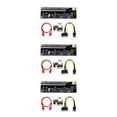 thumbnail image 3 of maskred PCI-E 1x vers 6x Carte d'Extension USB 3.0 Portable Mini Ordinateur de Bureau Module PC Adaptateur Accessoires Fente Noire Câble Rouge 3Set, 3 of 6