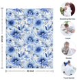 thumbnail image 4 of Pioneer Flower Floral Print Pattern Blanket,Comfortable Soft Lamb Wool Throw Blanket,All Season,Warm Lightweight Blankets for Sofa Bed Couch Living Room Chair,30"x40", 4 of 4