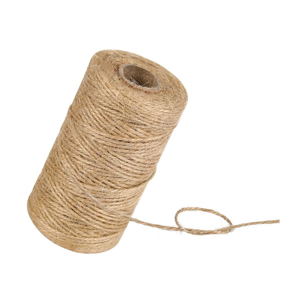 6mm SUPER STRONG Natural Jute Twine String Hessian Burlap Rustic 1/5/10m  3ply 