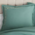 thumbnail image 2 of Hotel Style Coventry Microfiber 3-Piece Comforter Set with Bonus Pillows, Queen, Aqua, 2 of 4