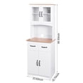 thumbnail image 6 of Yiyuanjin Wood Buffet Cabinet, Modern Microwave Stand Storage Cabinet with Glass Doors and Drawer, 6 of 9