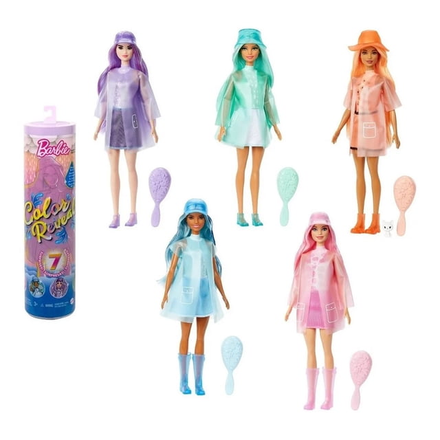 Muñeca Barbie Color Reveal Lluvia y Sol Barbie Modelo HDN71
