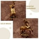 thumbnail image 3 of Mini estatua de caballo de latón - Caballo de pie sobre las nubes Adorno de caballo de la suerte Estatua del zodíaco chino Figura de Feng Shui de caballo rico para el éxito Buena fortuna Decoración d, 3 of 4
