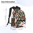 thumbnail image 4 of Picia Rabbits on Floral Large Capacity Backpack Classic Style Backpack Casual Backpack Water-Resistant School Work Travel Outdoor Backpack, 4 of 8