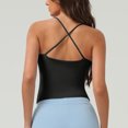 thumbnail image 4 of Boovnll Camisoles pour Femmes, Camisoles à Manches Courtes Unies à Col Rond pour Femmes, Débardeur pour Femmes, Débardeur à Bretelles Spaghetti, Camisole, 4 of 4