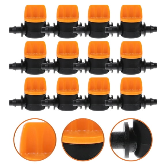 20pcs Mini Barbed Ball Vavels Adjustable Barb Valves for Drip Irrigation