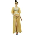 thumbnail image 6 of Bimba Sheer Georgette Beach Swim Wear Coverup Maxi Long Shrug Top With Lace, 6 of 9