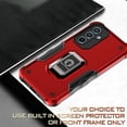 thumbnail image 6 of Decase Samsung Galaxy A54 5G Rugged Case for Women Men - Military Grade Drop Protection Shockproof Dual Layer Hybrid Phone Cover with 360° Ring Kickstand Magnetic Car Mount,Red, 6 of 9