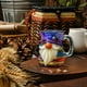 thumbnail image 1 of Taza de café con diseño de pila de libros enanos pintados | Diseño de pila de libros pintados a mano | Regalo literario único para profesores y amantes de la lectura, 1 of 6