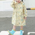 thumbnail image 5 of Kids Waterproof Raincoat Toddler Kids Boys Girls Cartoon Design Rainwear Children Raincoat with Hooded Jacket Coat Hoodies Breathable Kids Rain Jackets,Yellow,M, 5 of 6