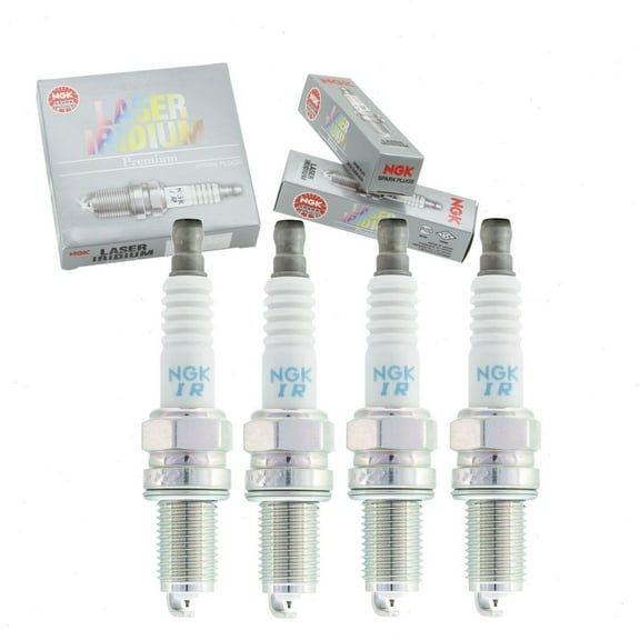 4 pc NGK 4347 Laser Iridium Spark Plugs for Ignition Wire Secondary