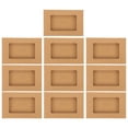 TUIBELYN 10 White Cash Envelopes with Kraft Paper Storage Box & Window