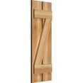 thumbnail image 2 of 11 1/4"W x 32"H TimberCraft Two 5 3/8" Boards Spaced Board-n-Batten Shutters w/Z-Bar, Rough Sawn Western Red Cedar (Per Pair), 2 of 13