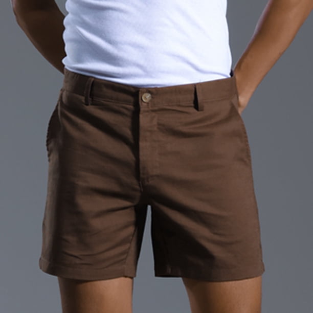pstuiky Abreviatura para hombres, Pantalones cortos deportivos de cintura media con cordones y elásticos con cremallera y botones para hombre Pantalones cortos de golf