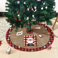 thumbnail image 3 of Fiudx Liquidación navideña Adornos navideños Falda para árbol de Navidad Falda para árbol impresa Decoración para árbol de Navidad para el hogar, 3 of 4