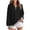 *Black, variant on ClodeEU Womens Plus Size Sweatshirts,Long Sleeve Lapel Collared Pullover,Casual Soft Pullover Tops Shirts Army Green,Womens Plus XXL