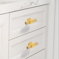 Cabinet Knobs and Pulls - Dresser Handles, Square T-Bar Drawer Hardware, Kitchen & Bathroom Cupboard Pulls, Modern Home Furniture Upgrade