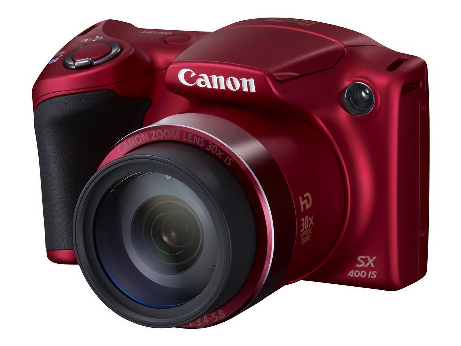 Canon PowerShot SX400 IS - Digital camera - High Definition - compact - 16.0 MP - 30 x optical zoom - red - image 70 of 72